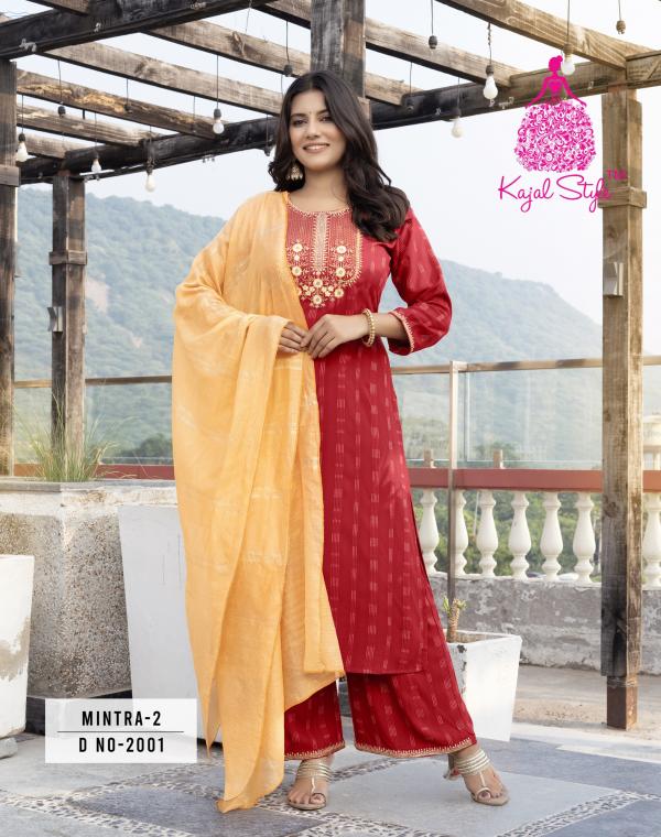 Mintra Vol 2 By Kajal Style Kurti Pant With Dupatta Collection